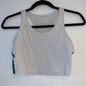 Tank top with stripes going down side